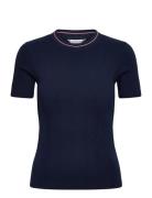 Rwb Slim Tee Ss C-Nk Tops T-shirts & Tops Short-sleeved Navy Tommy Hil...