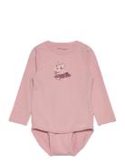 Body Ls Bodies Long-sleeved Pink Minymo