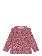 T-Shirt Ls Aop Tops T-shirts Long-sleeved T-shirts Pink Minymo