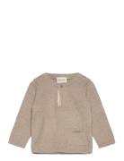 Pullover Knit Tops Knitwear Pullovers Beige Minymo