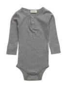 Body Ls Bodies Long-sleeved Grey MarMar Copenhagen