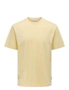 Onsfred Life Rlx Ss Tee Noos Tops T-shirts Short-sleeved Yellow ONLY &...