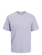 Jjestar Jj Tee Ss Noos Jnr Tops T-shirts Short-sleeved Purple Jack & J...