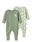 Nbmnightsuit 2P Zip Ff Sea Elephant Noos Pyjama Sie Jumpsuit Haalari G...