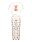 Pyjamas Set Pyjamasetti Pyjama White Lindex