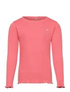 Finjask T-Shirt Long Sleeve Tops T-shirts Long-sleeved T-shirts Pink S...