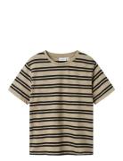 Nkmtecalle Ss Nreg Top Tops T-shirts Short-sleeved Beige Name It