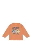 Nmmthorhim Nreg Ls Top Box Tops T-shirts Long-sleeved T-shirts Orange ...