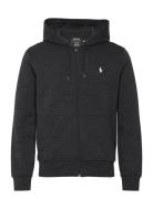 Double-Knit Full-Zip Hoodie Tops Sweat-shirts & Hoodies Hoodies Black ...