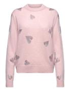 Pravis Ws Rain Stras Tops Knitwear Jumpers Pink Zadig & Voltaire