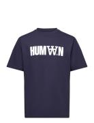 Wwasa Humaan Tshirt Tops T-shirts Short-sleeved Navy Double A By Wood ...