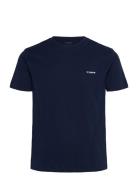 Basic Tee Tops T-shirts Short-sleeved Navy 7 Days Active