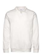 Jersey Split Neck W. Collar L/ Tops Sweat-shirts & Hoodies Sweat-shirt...