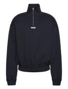 Wblee Half Zip Tops Sweat-shirts & Hoodies Sweat-shirts Black Woodbird