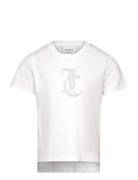 Tonal Diamante Tee Tops T-shirts Short-sleeved White Juicy Couture