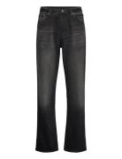 Space Relaxed Straight Jeans Bottoms Jeans Regular Black Weekday