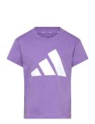 Jg Bl Tee 160 Sport T-shirts Short-sleeved Purple Adidas Sportswear