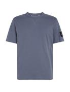 Badge Regular Tee Tops T-shirts Short-sleeved Blue Calvin Klein Jeans