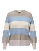 Carnew Daria L/S Stripe Pullover Knt Tops Knitwear Jumpers Multi/patte...