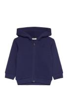 Jacket W/Hood L/S Tops Sweat-shirts & Hoodies Hoodies Navy United Colo...