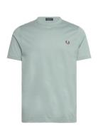 Ringer T-Shirt Tops T-shirts Short-sleeved Blue Fred Perry