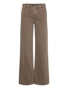 Trousers Peggy Twill Bottoms Jeans Wide Brown Lindex