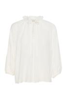 Kalianna Blouse Tops Blouses Long-sleeved Cream Kaffe