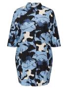 Carisidora Life 3/4 Knee Shirt Dress Aop Polvipituinen Mekko Cream ONL...
