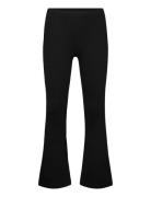 Leggings Flare 2X2 Rib Bottoms Leggings Black Lindex