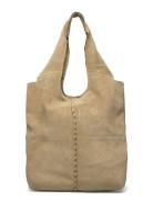 Suede Demi Bag Bags Small Shoulder Bags-crossbody Bags Beige Becksönde...
