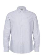 Barbour Stripe Ox Tf Designers Shirts Casual Blue Barbour