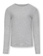 Kogriley O-Neck L/S Top Jrs Tops T-shirts Long-sleeved T-shirts Grey K...