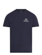 Heeling T-Shirt Tops T-shirts Short-sleeved Navy Makia