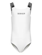 Swimsuit Uimapuku Uima-asut White Calvin Klein