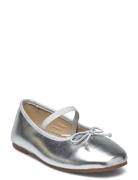 Metallic Ballet Flats Ballerinat Silver Mango