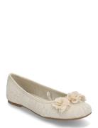 Ballet Flats With Flower Decoration Ballerinat Beige Mango