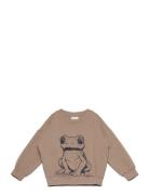 Sweatshirt Ls Tops Sweat-shirts & Hoodies Sweat-shirts Khaki Green Min...