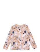 Byggare Collegetröja Tops T-shirts Long-sleeved T-shirts Cream MUMIN