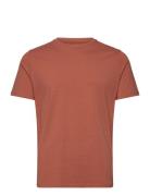 Mensstretchcrewnecktees/S Tops T-shirts Short-sleeved Brown Lindbergh