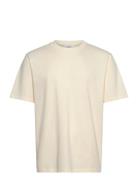 O-Neck Tee Over S/S Tops T-shirts Short-sleeved Cream Lindbergh