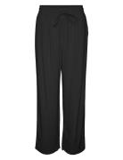 Vmjesmilo Hw Wide Pants Wvn Ga Noos Bottoms Trousers Wide Leg Black Ve...