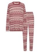 Sc-Biara Aop Set Pyjama Red Soyaconcept