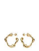 Splash Hoops Small Gold - Pair Accessories Jewellery Earrings Hoops Go...