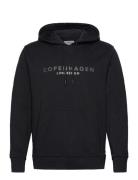 Copenhagen Sweat Hoodie Tops Sweat-shirts & Hoodies Hoodies Black Lind...