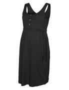 Mlevi Lia Sl Jrs Abk Dress 2F Noos Polvipituinen Mekko Black Mamalicio...