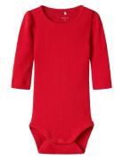 Nbfdagnes Ls Body Bodies Long-sleeved Red Name It