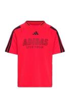 J Hot Tee Sport T-shirts Short-sleeved Red Adidas Sportswear