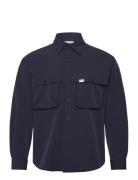 Utility Nylon Shirt Tops Overshirts Navy SIXTH JUNE