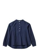 Bodilsy Shirt Tops Shirts Long-sleeved Shirts Navy Sofie Schnoor Young