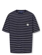 Osjkenge S/S Ovz Tee Jrs Tops T-shirts Short-sleeved Navy ONLY & SONS